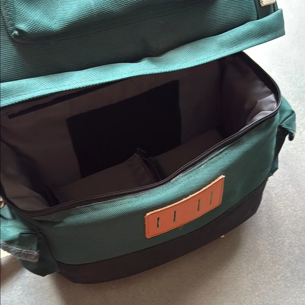 Vintage Canon Camera Professional - Canvas Travel Backpack Green